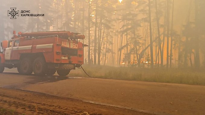 На Харківщині ліквідовують 26 пожеж у лісах і полях